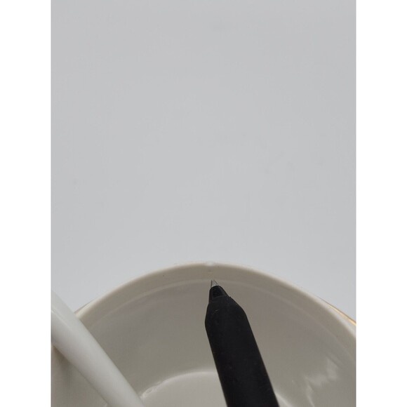 VTG Nippon Hand Painted Sugar Bowl w Attached Under Plate & Spoon Floral Design - Picture 12 of 12